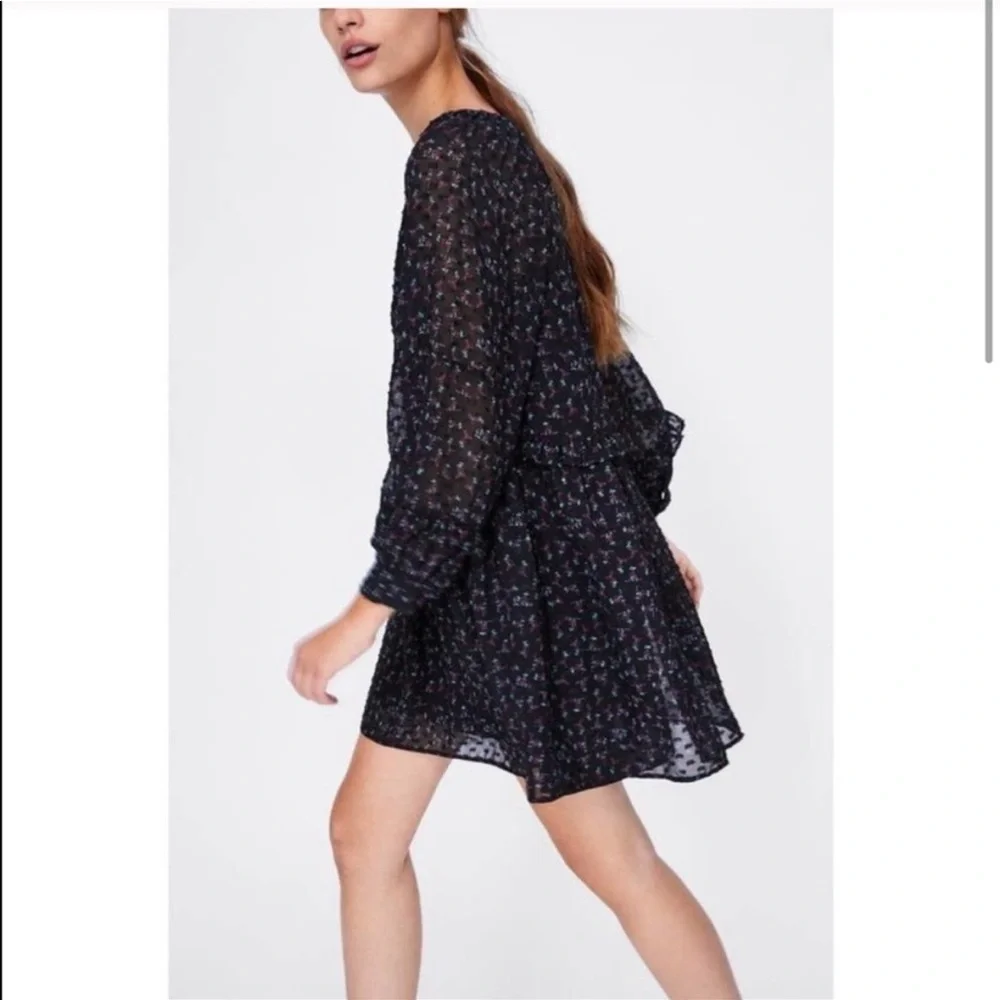 ZARA Ruffle Dress - Picture 3 of 6
